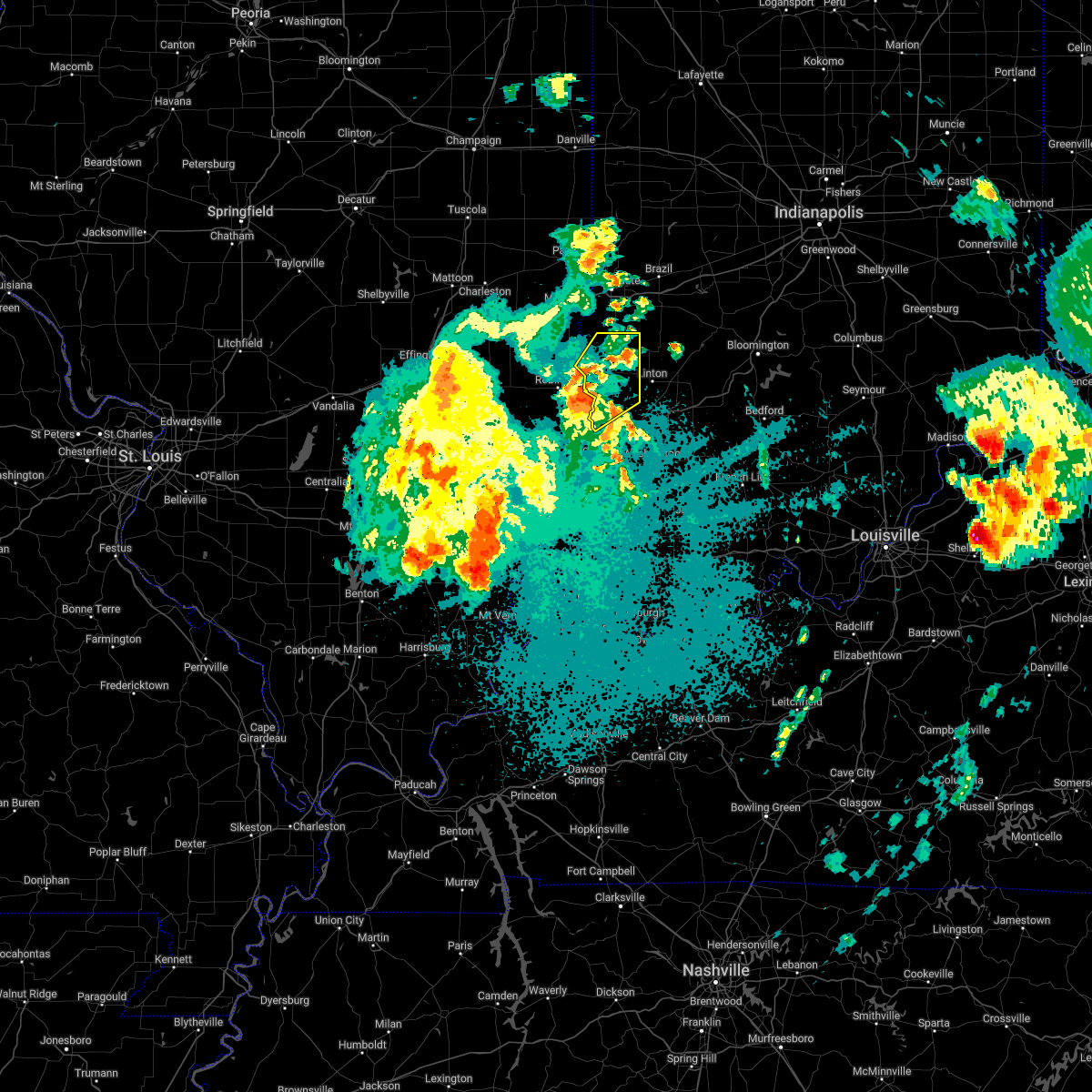 Interactive Hail Maps Hail Map for Hymera, IN
