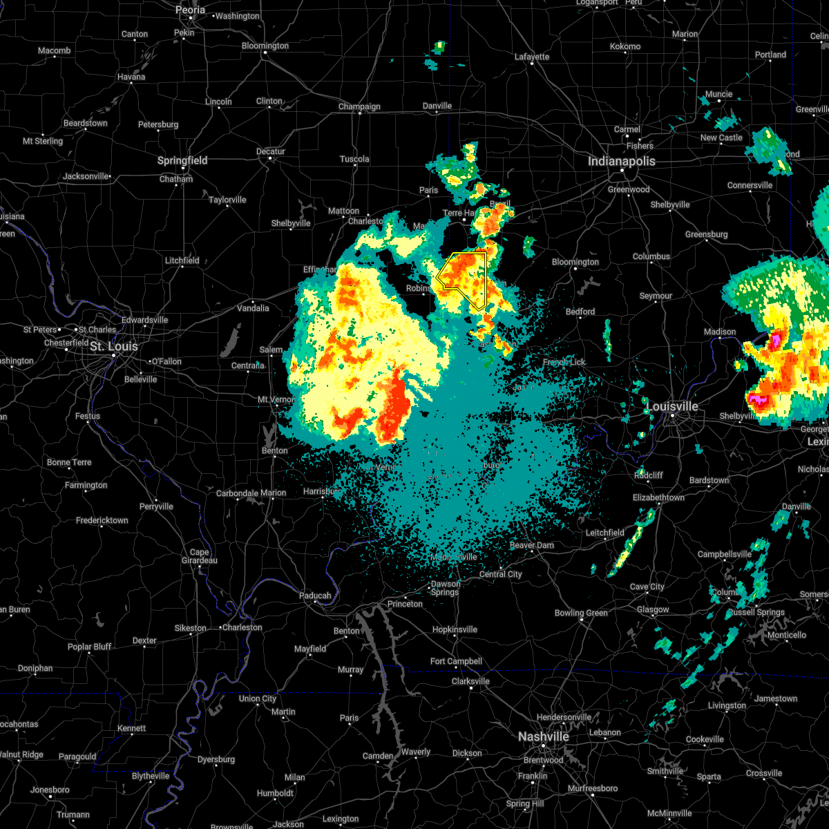Interactive Hail Maps Hail Map for Hymera, IN
