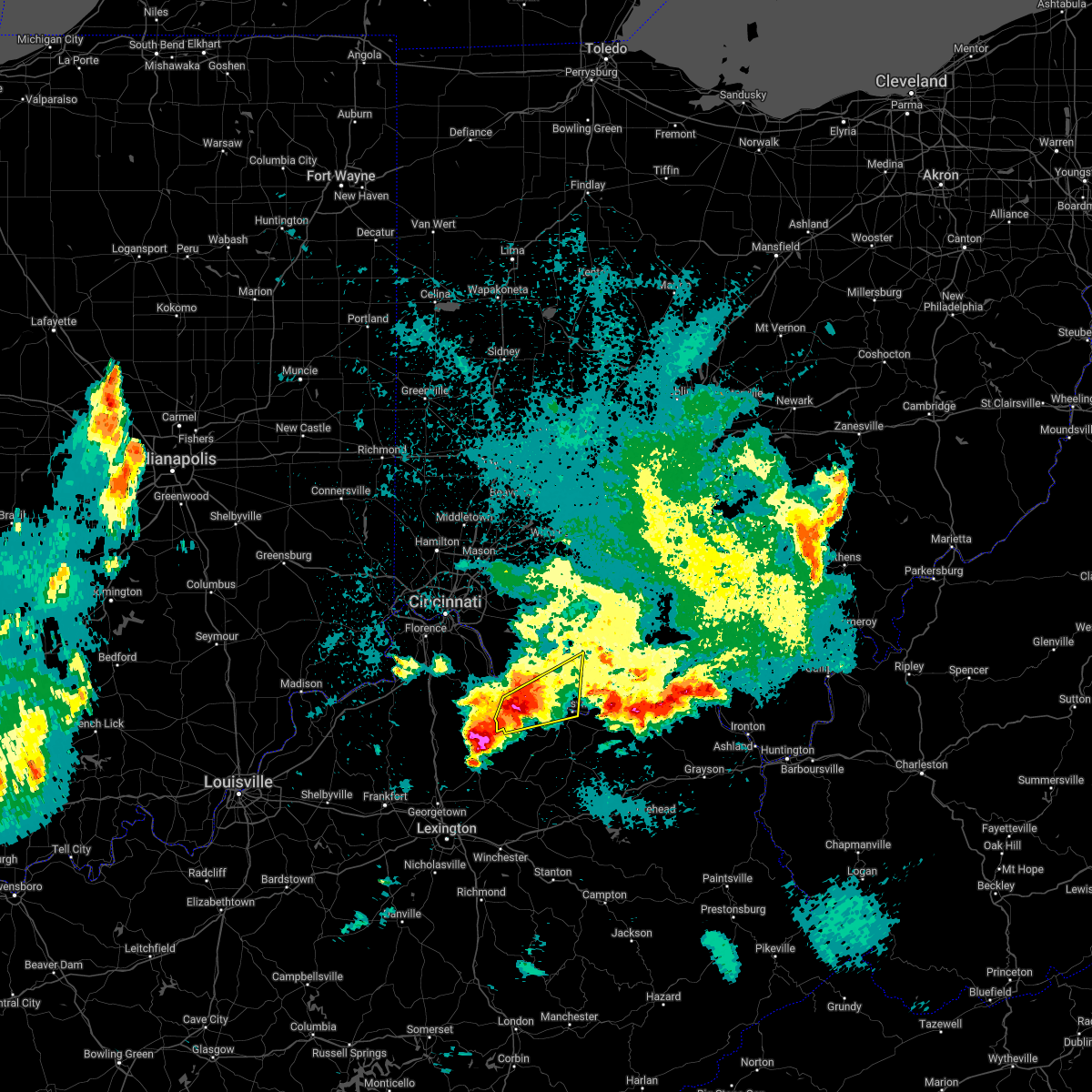 Interactive Hail Maps Hail Map for Brooksville, KY