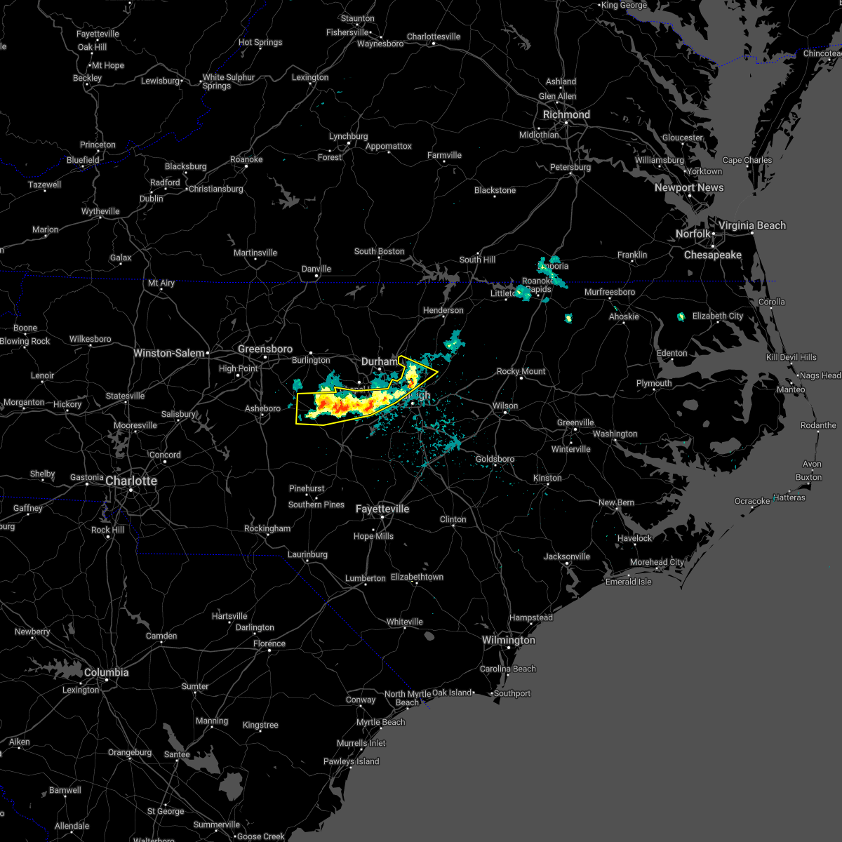 Interactive Hail Maps Hail Map for Durham, NC