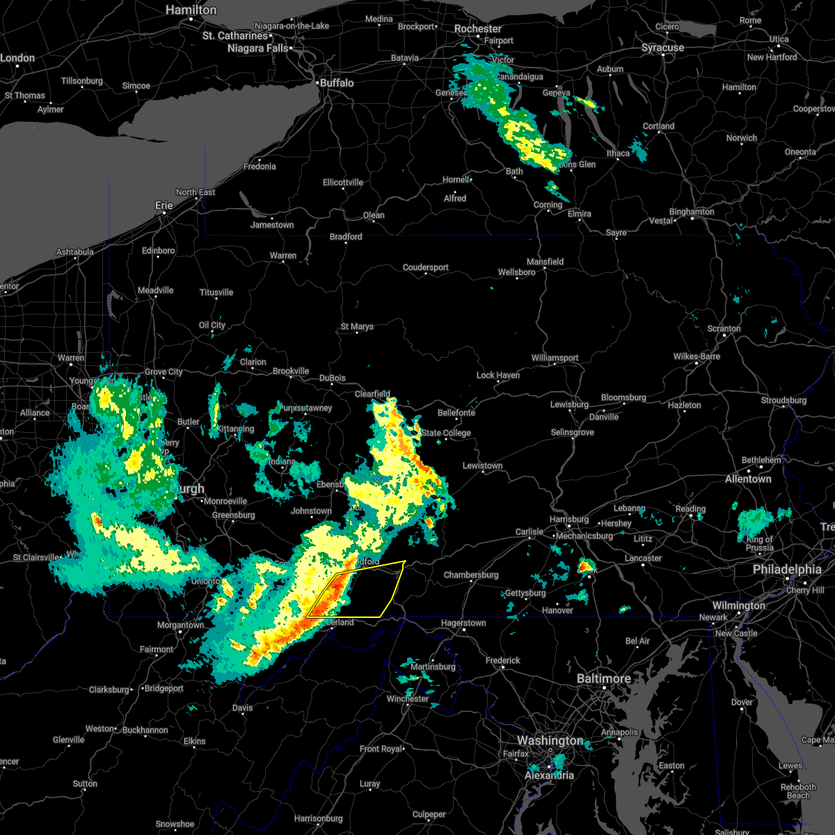 Interactive Hail Maps Hail Map for Hyndman, PA