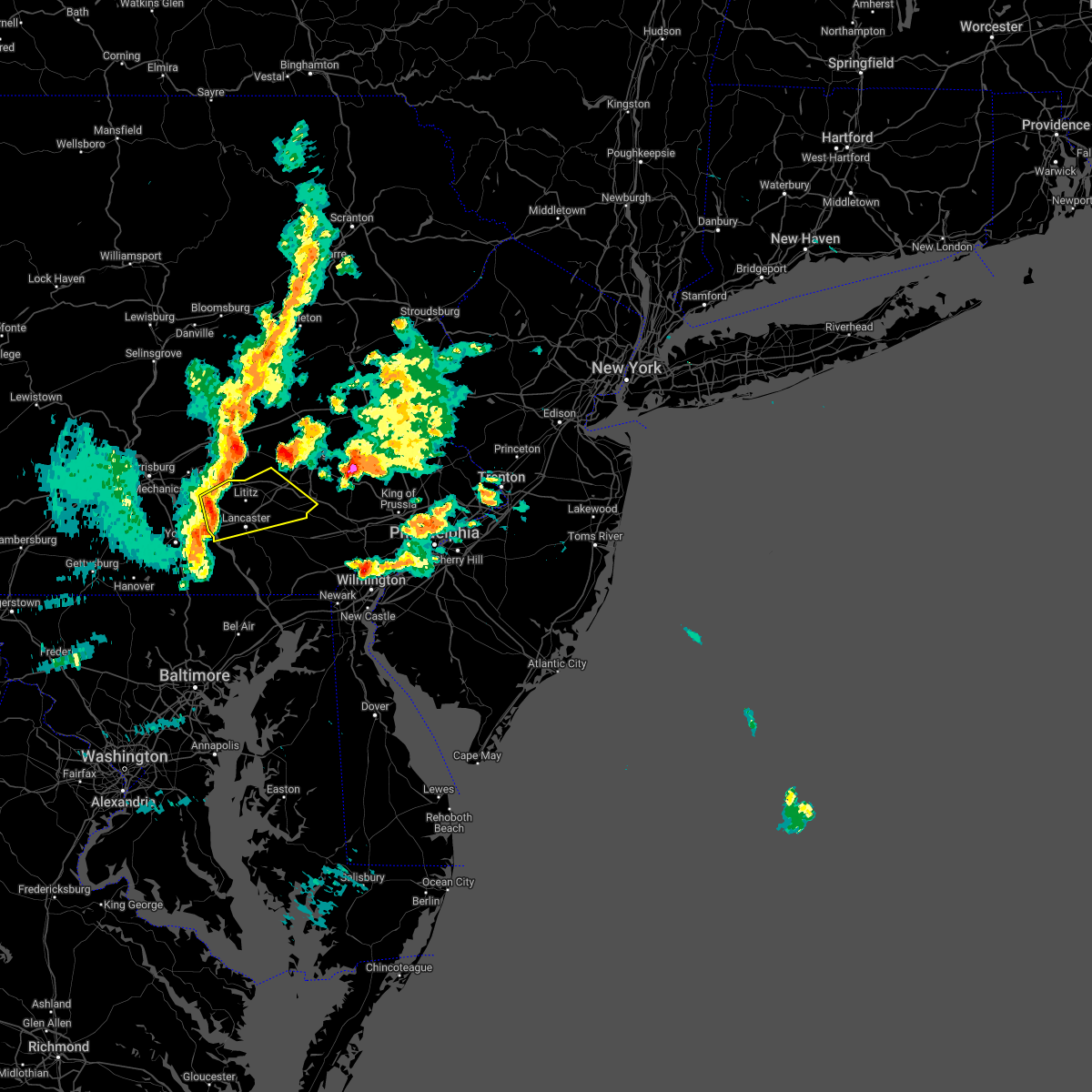 Interactive Hail Maps Hail Map for Wrightsville, PA