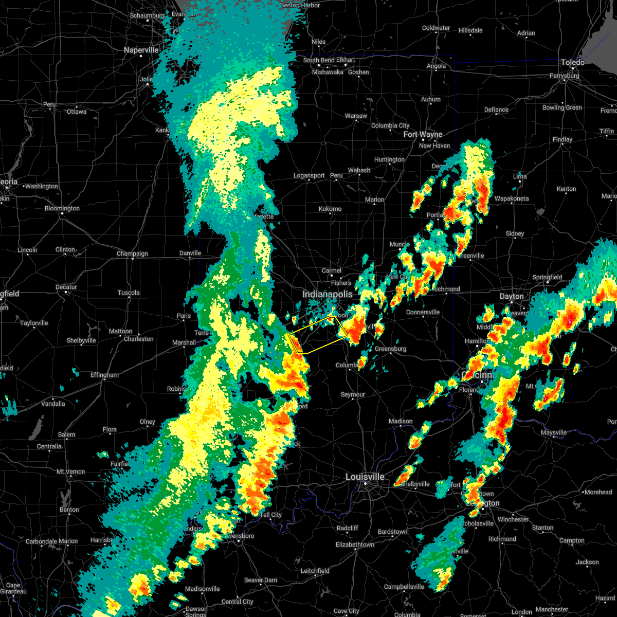 Interactive Hail Maps Hail Map for Martinsville, IN