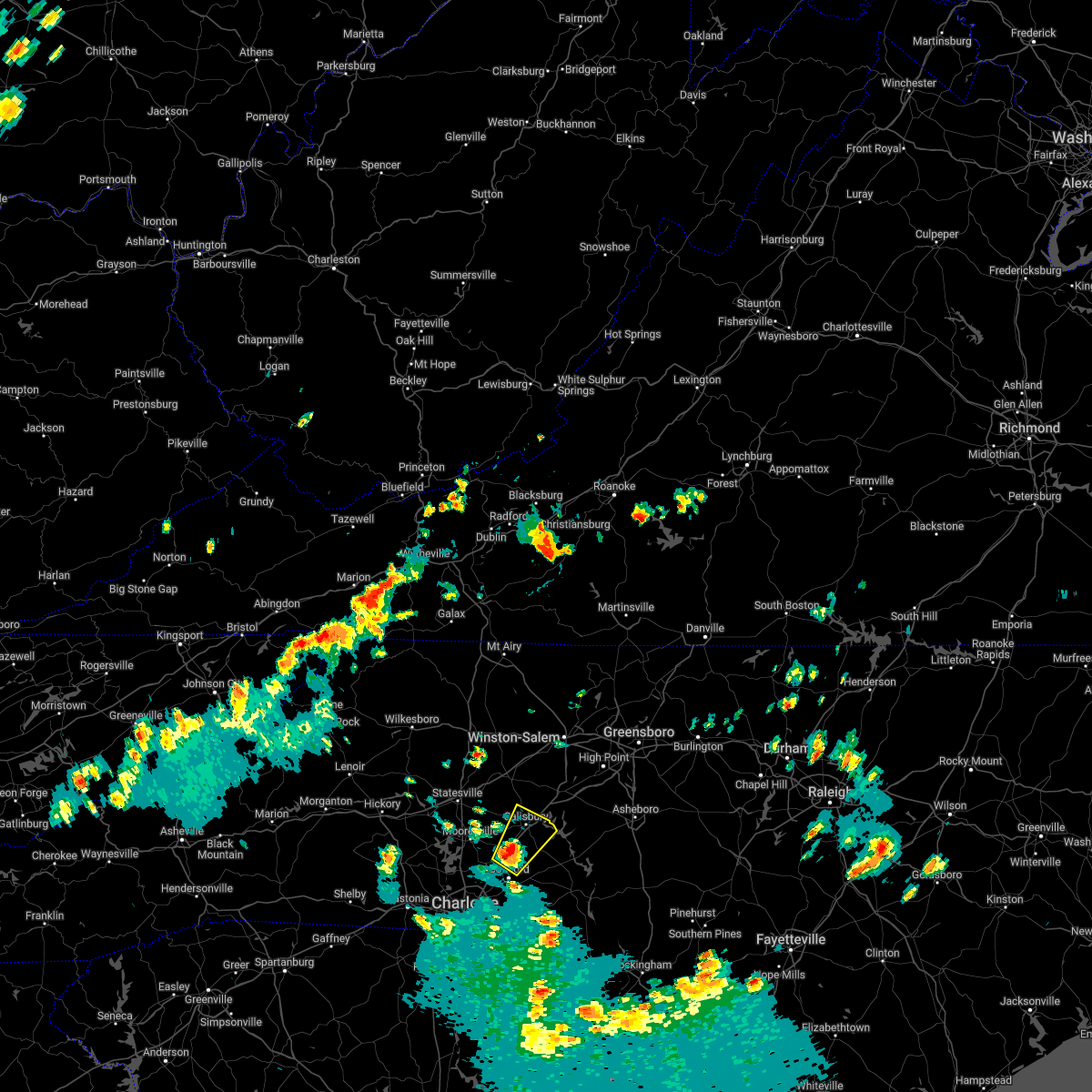 Interactive Hail Maps Hail Map for Concord, NC