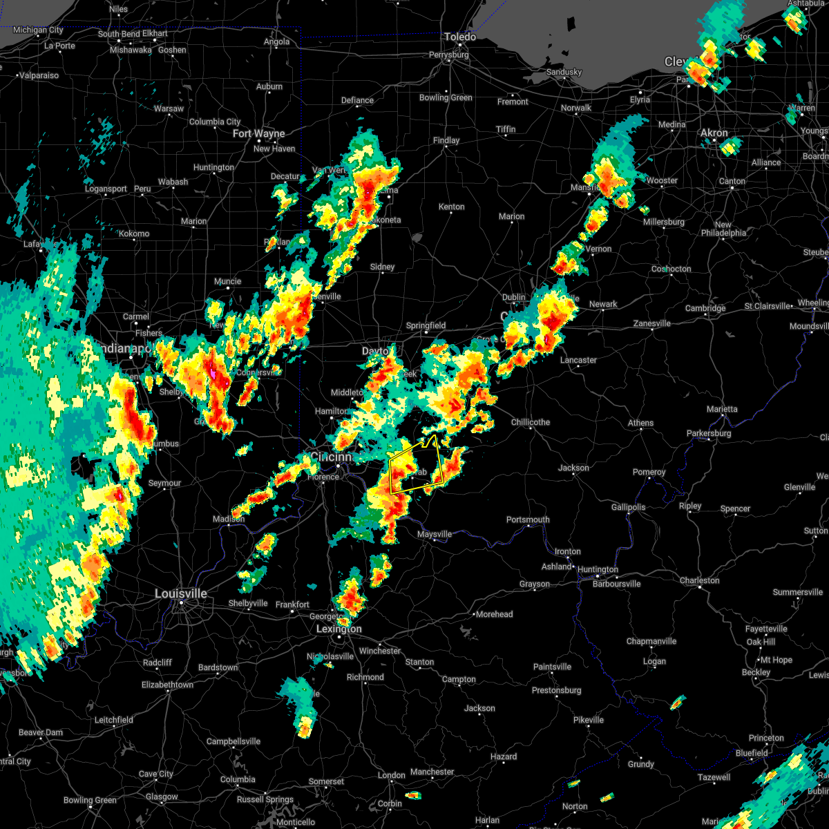 Interactive Hail Maps Hail Map for Mowrystown, OH