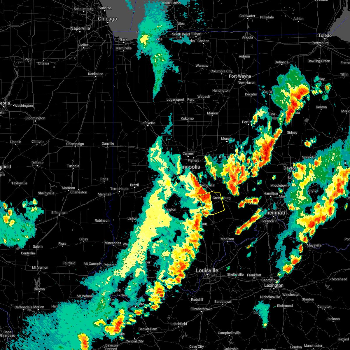 Interactive Hail Maps Hail Map for Columbus, IN