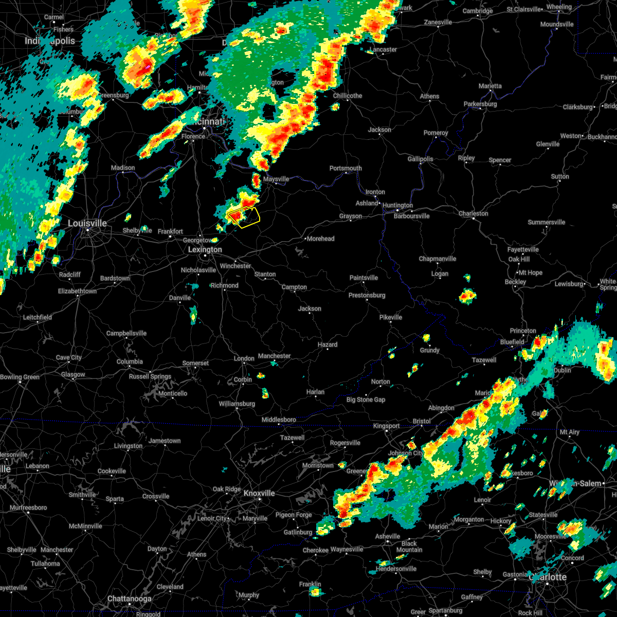 Interactive Hail Maps Hail Map for Carlisle, KY