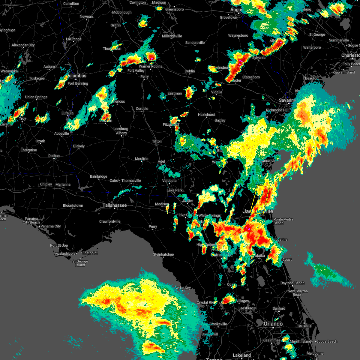 Interactive Hail Maps Hail Map for Jacksonville, FL