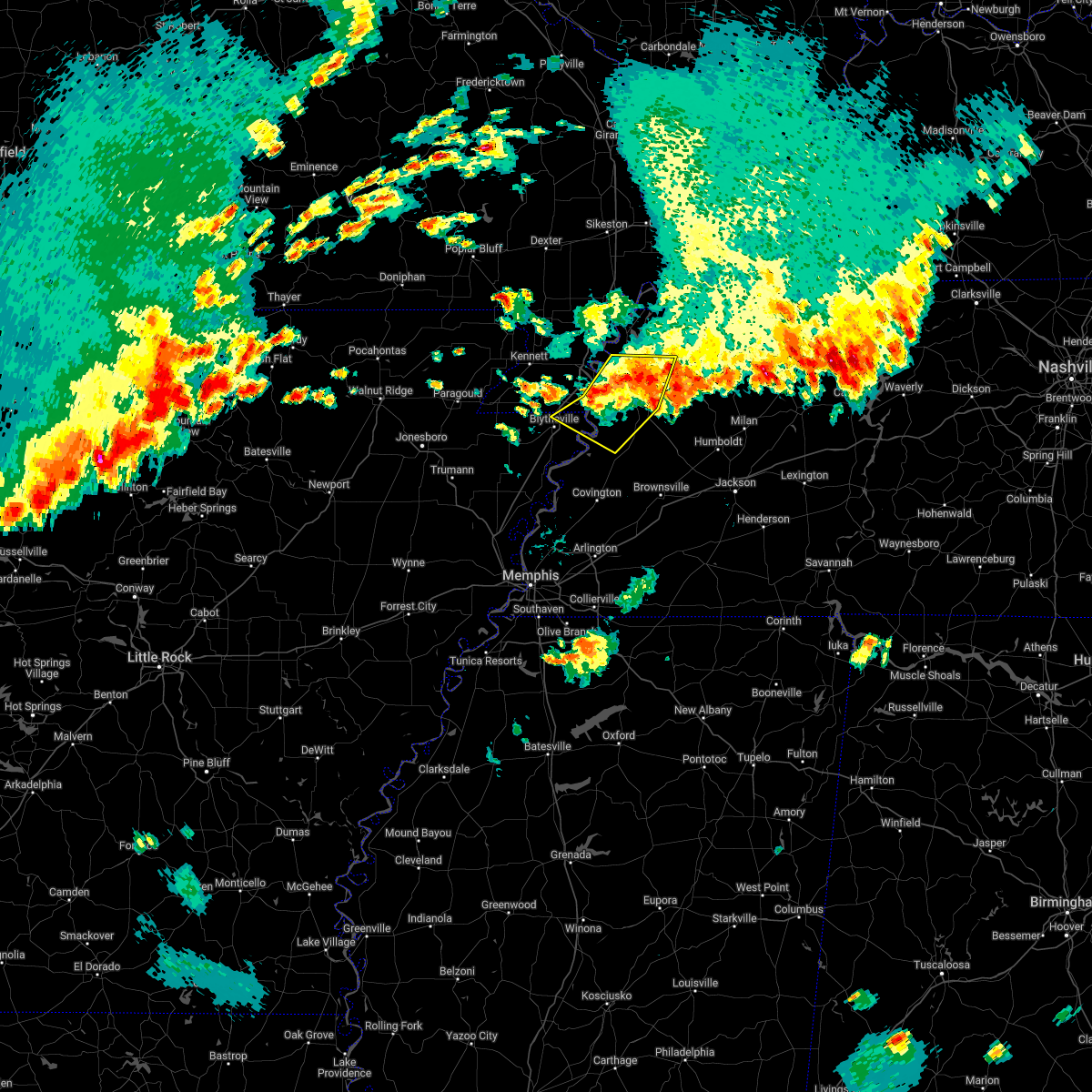 Interactive Hail Maps Hail Map for Dyersburg, TN