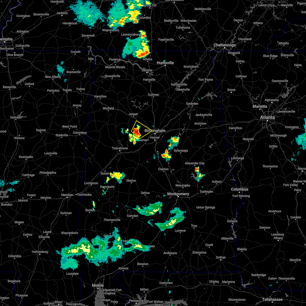 Interactive Hail Maps Hail Map for Cordova, AL