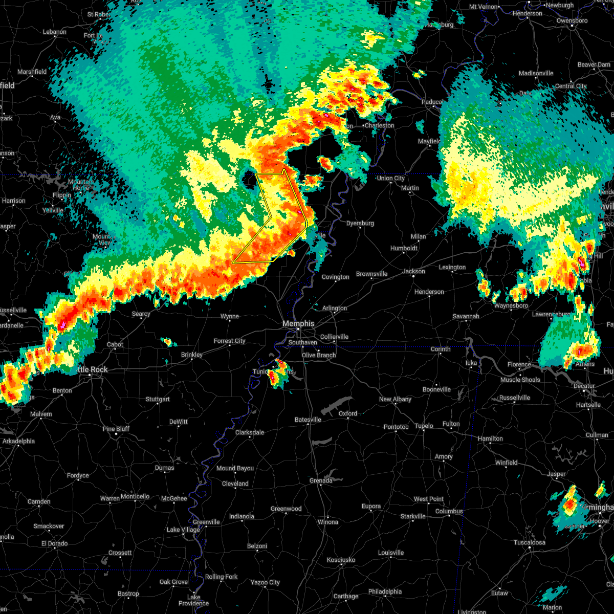 Interactive Hail Maps Hail Map for Brookland, AR