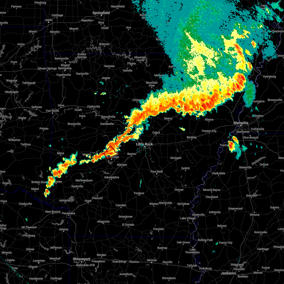 Interactive Hail Maps Hail Map for Hot Springs Village, AR