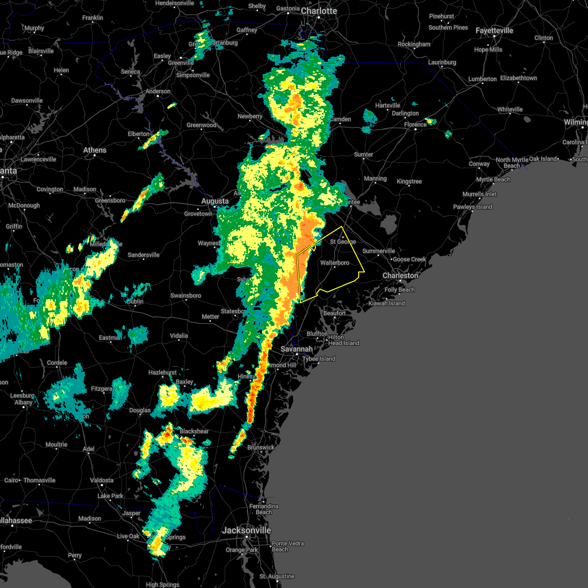 Interactive Hail Maps Hail Map for Cottageville, SC