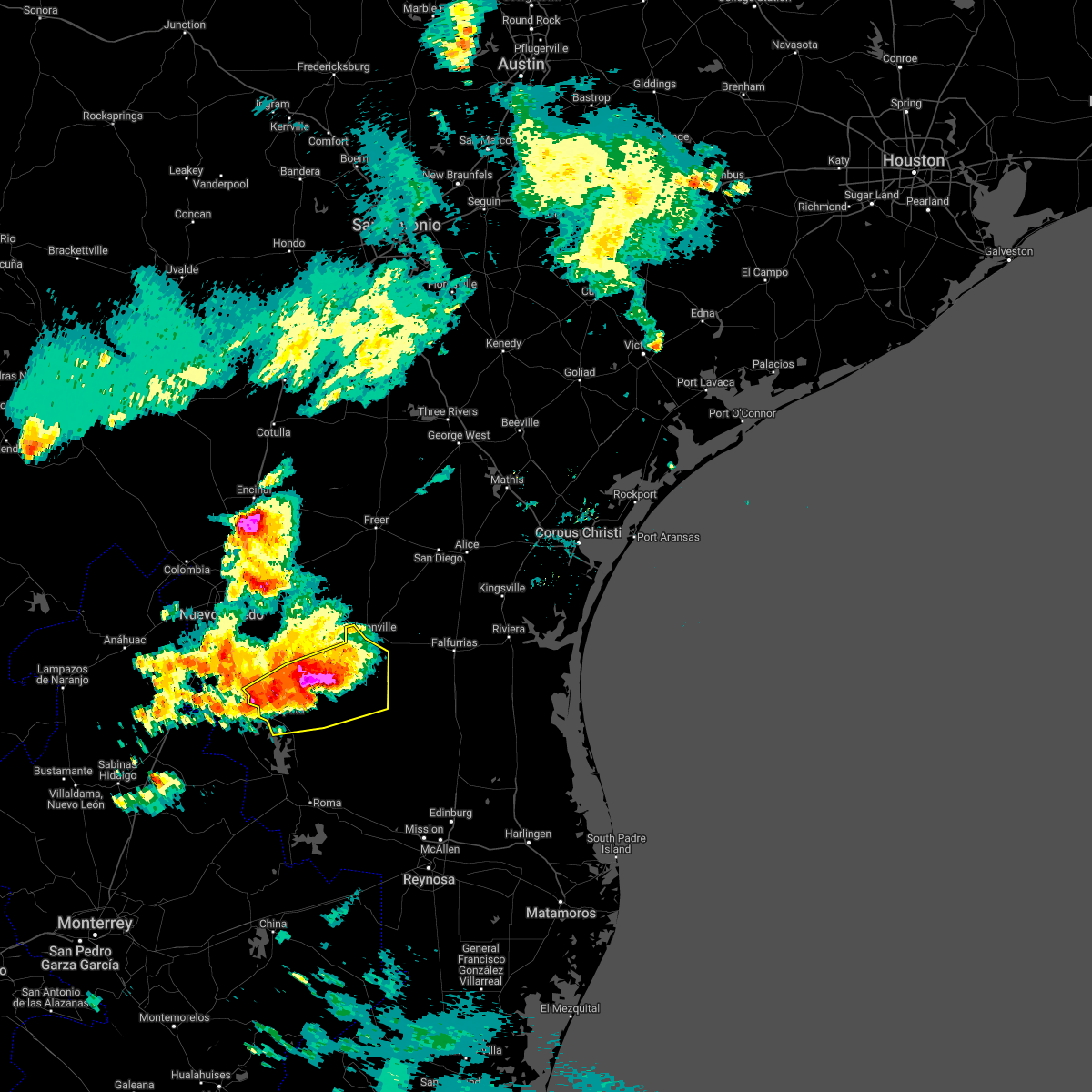 Interactive Hail Maps Hail Map for Zapata, TX