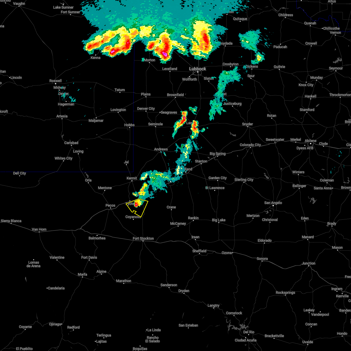 Interactive Hail Maps Hail Map for Wickett, TX