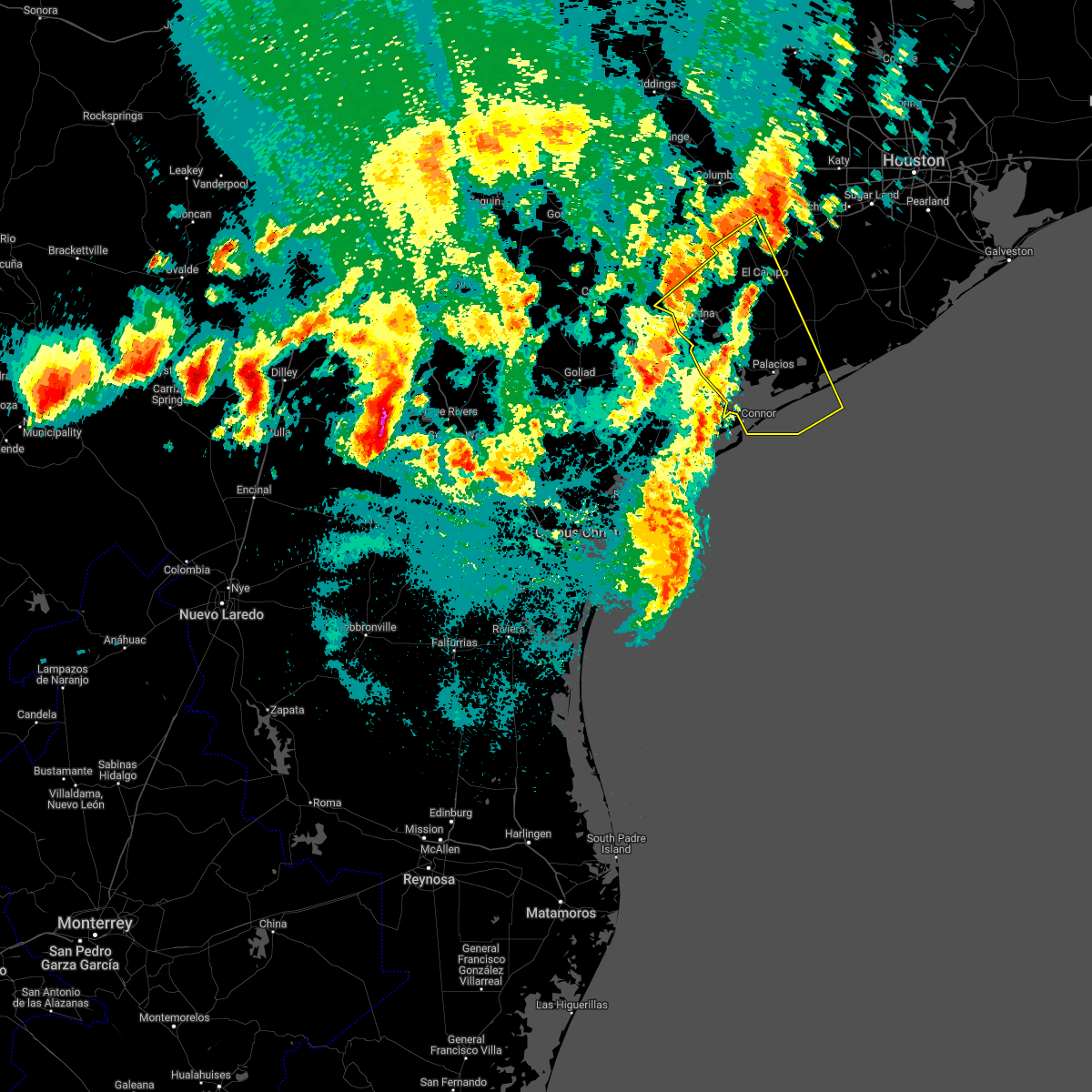 Interactive Hail Maps Hail Map for Ganado, TX