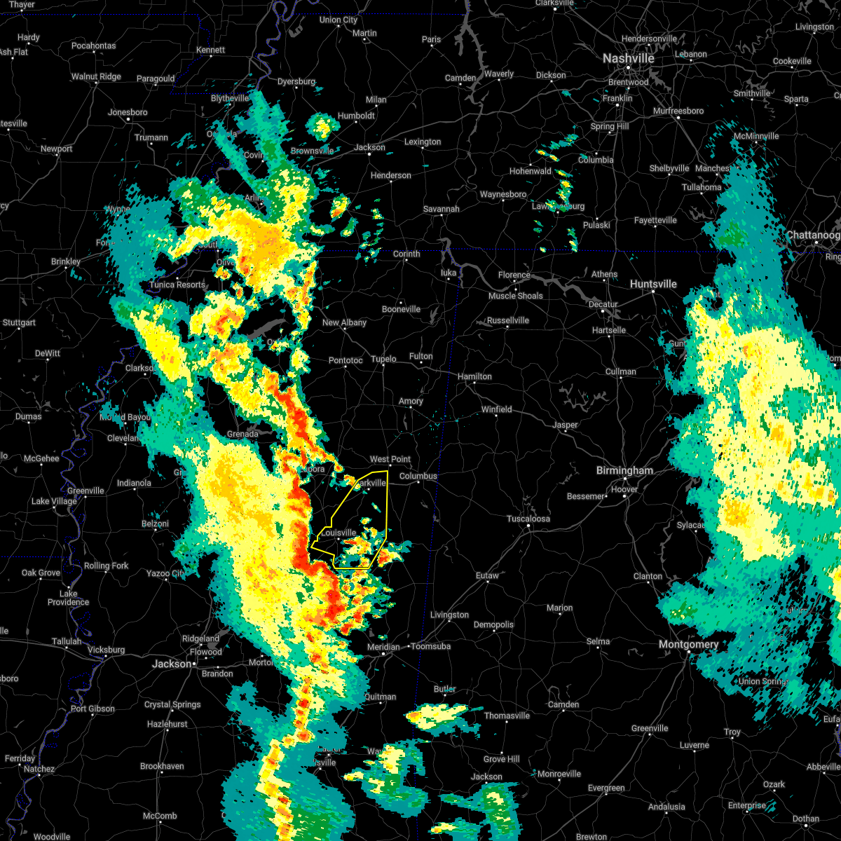 Interactive Hail Maps Hail Map for Mississippi State, MS