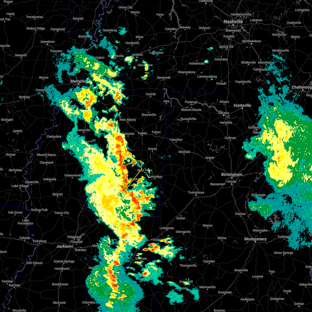 Interactive Hail Maps Hail Map for Sturgis, MS