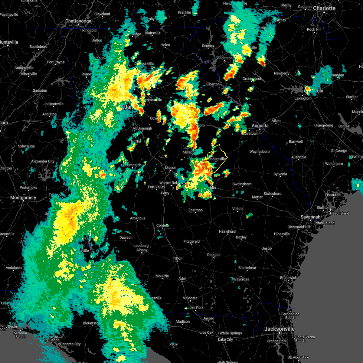 Interactive Hail Maps Hail Map for Tennille, GA
