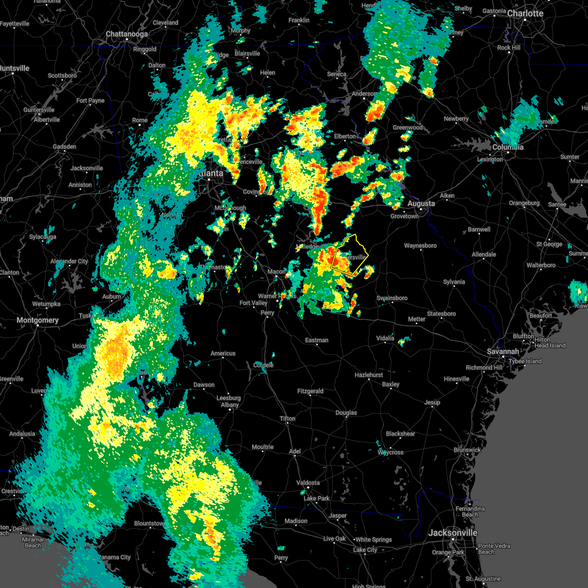 Interactive Hail Maps Hail Map for Tennille, GA