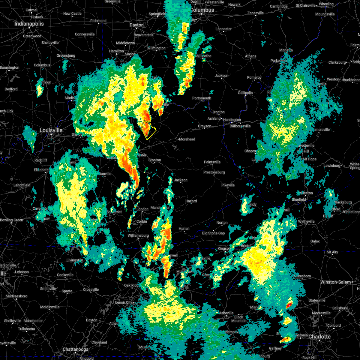Interactive Hail Maps Hail Map for Carlisle, KY