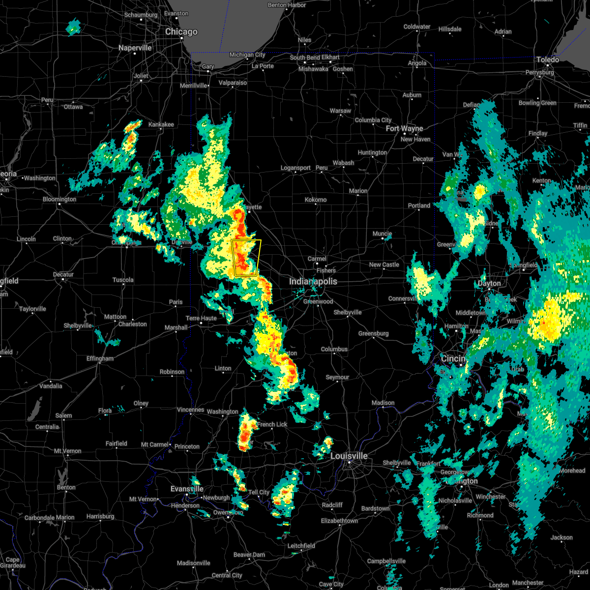 Interactive Hail Maps Hail Map for Wingate, IN