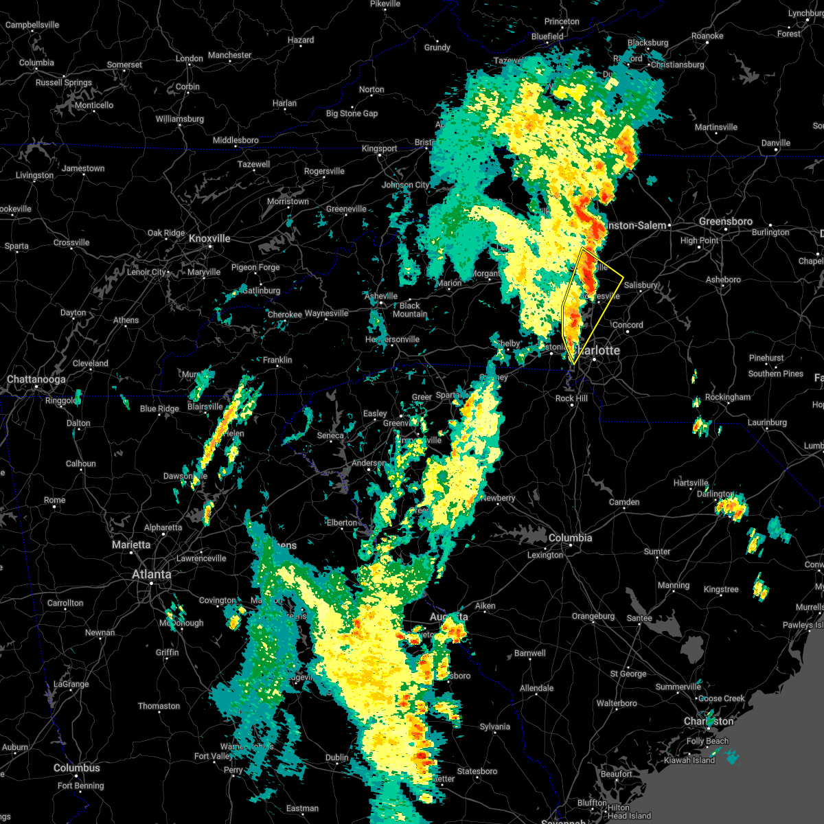 Interactive Hail Maps Hail Map for Charlotte, NC