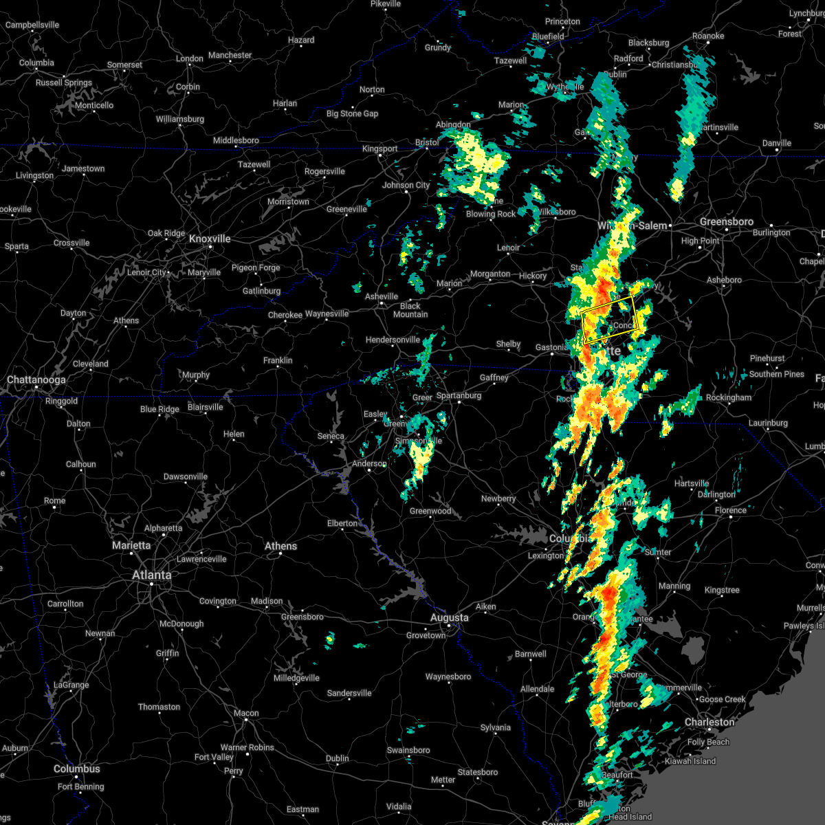 Interactive Hail Maps Hail Map for Charlotte, NC