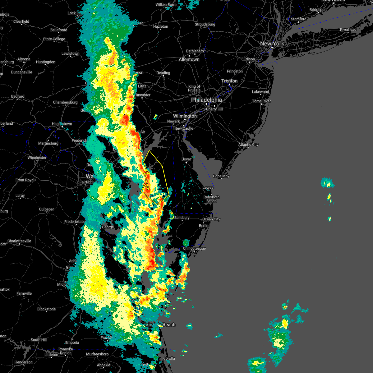 Interactive Hail Maps Hail Map for Trappe, MD