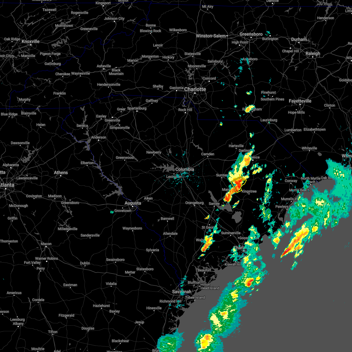 Interactive Hail Maps Hail Map for Turbeville, SC