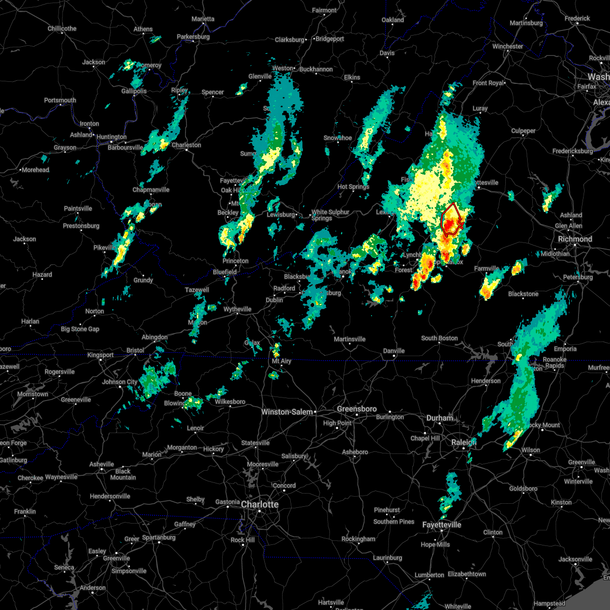 Interactive Hail Maps Hail Map for Arrington, VA