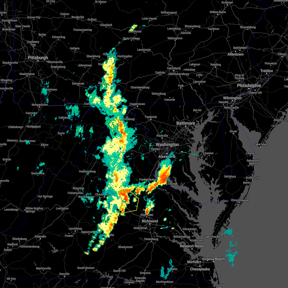 Interactive Hail Maps Hail Map for Louisa, VA