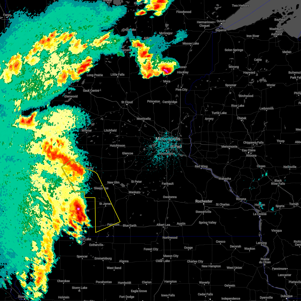 Interactive Hail Maps Hail Map for Fairmont, MN