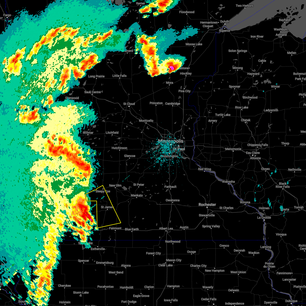 Interactive Hail Maps Hail Map for Sleepy Eye, MN