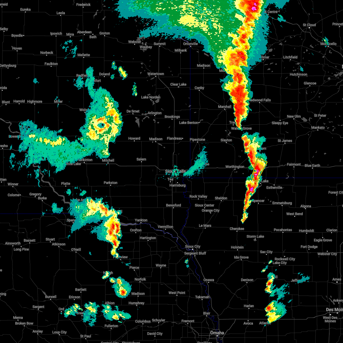 Interactive Hail Maps Hail Map for Lakefield, MN