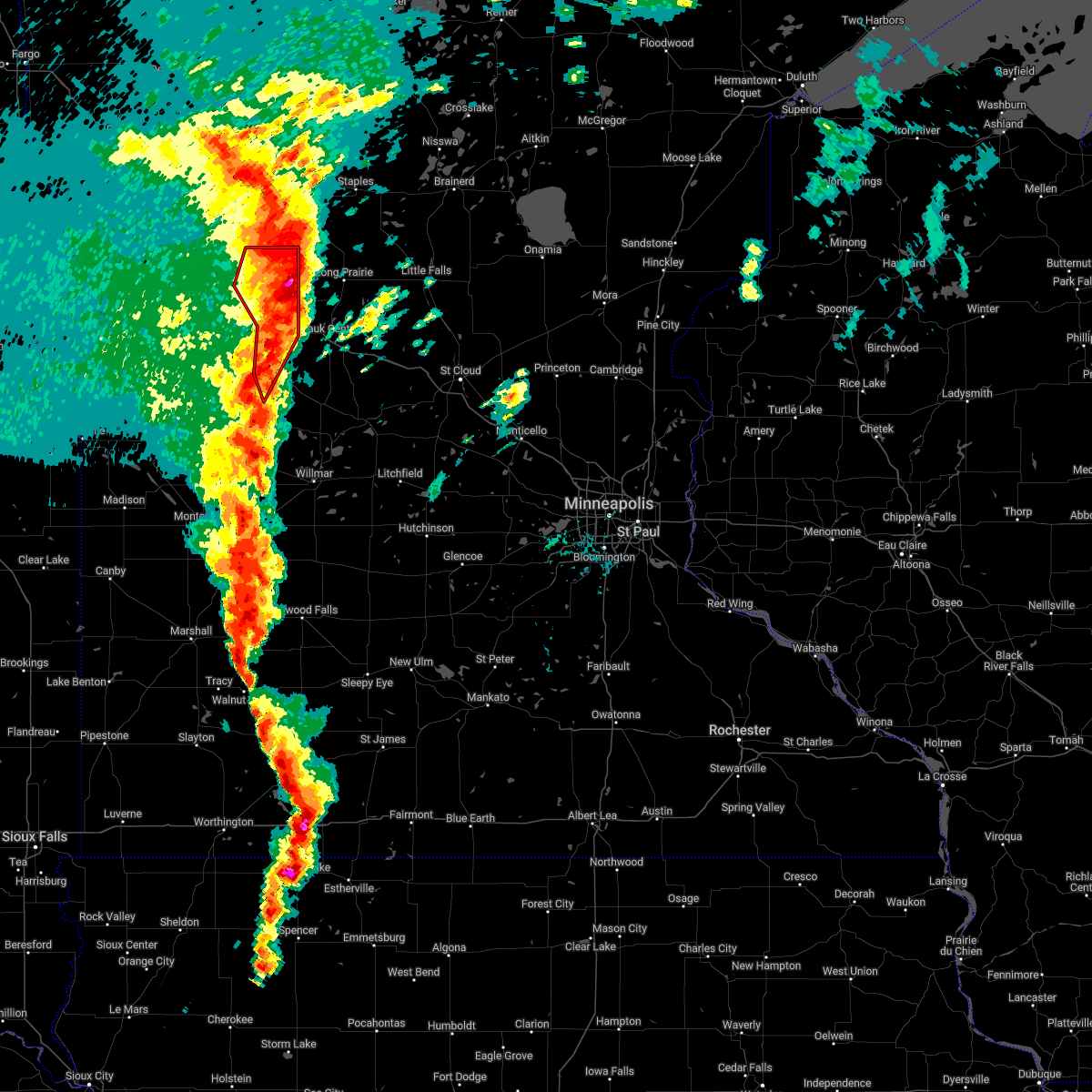 Interactive Hail Maps Hail Map for Alexandria, MN