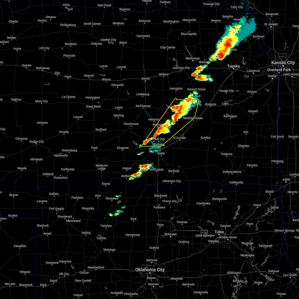 Interactive Hail Maps Hail Map for Wichita, KS