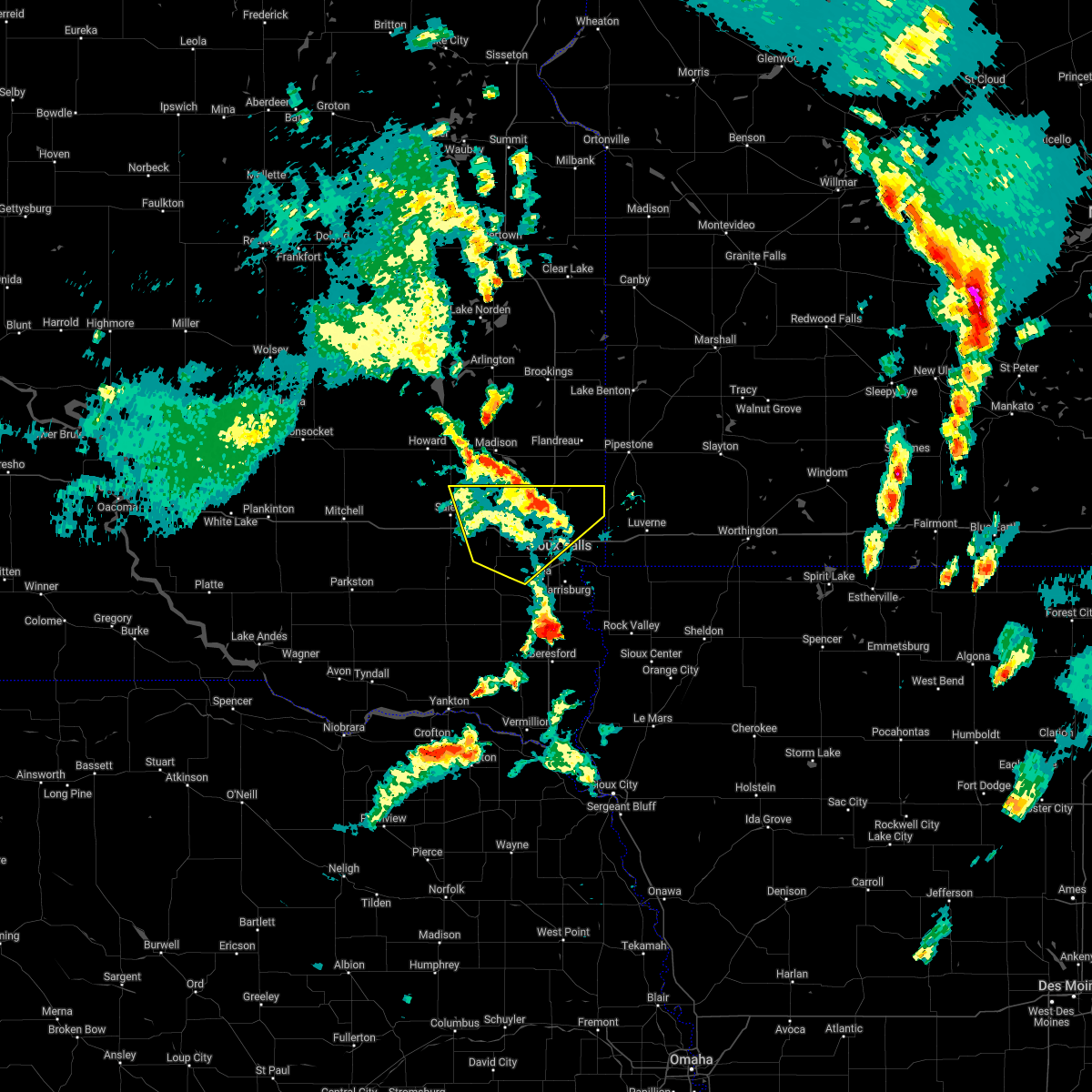 Interactive Hail Maps Hail Map for Baltic, SD