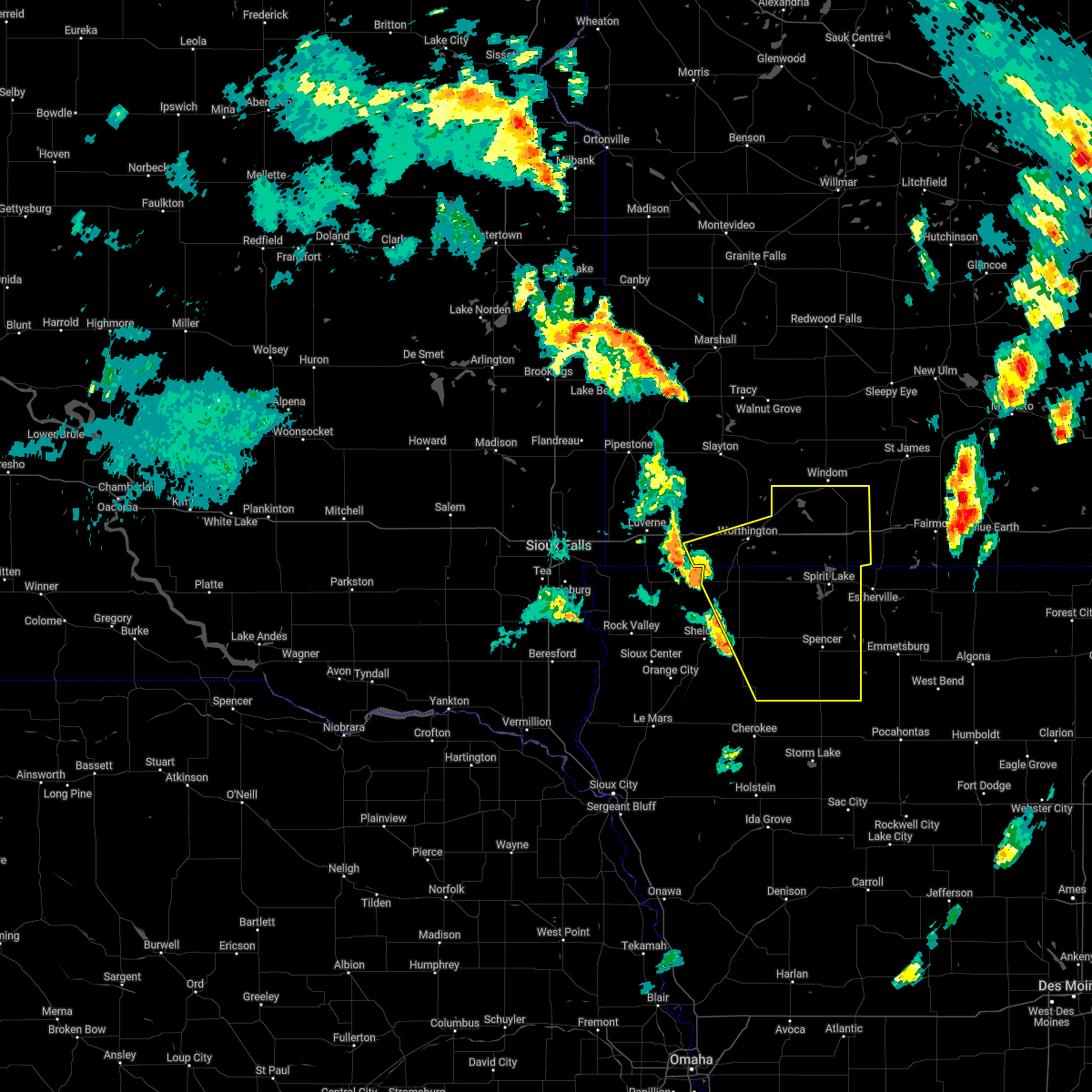 Interactive Hail Maps Hail Map for Lake Park, IA