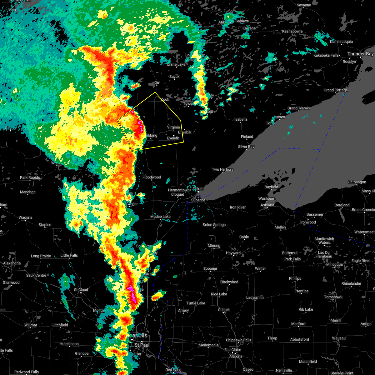 Interactive Hail Maps Hail Map for Cook, MN