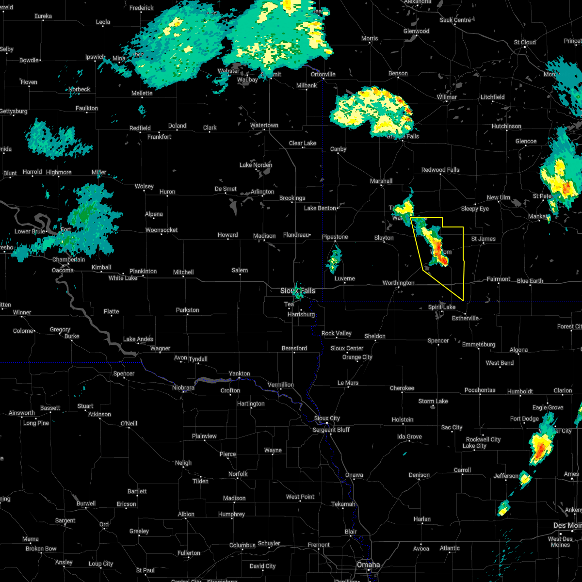 Interactive Hail Maps Hail Map for Lakefield, MN