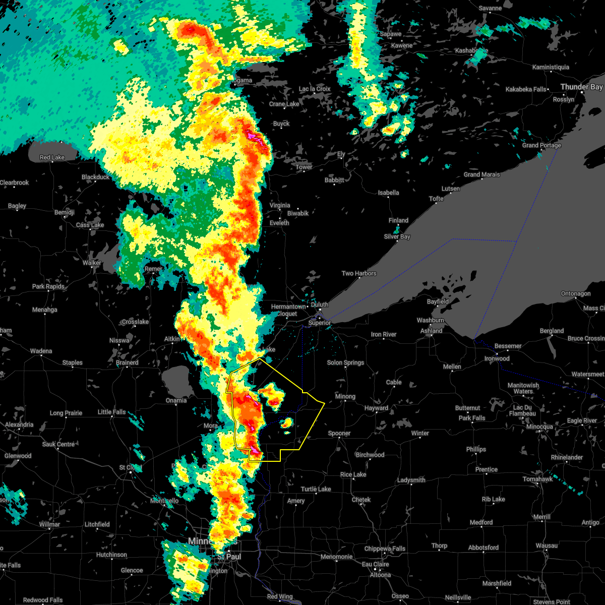 Interactive Hail Maps Hail Map for Hinckley, MN