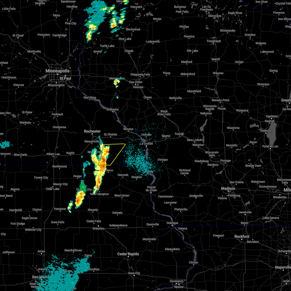 Interactive Hail Maps Hail Map for Wykoff, MN