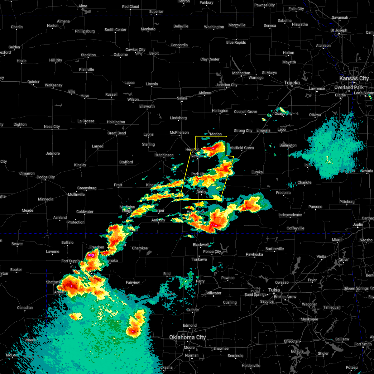 Interactive Hail Maps Hail Map for Wichita, KS