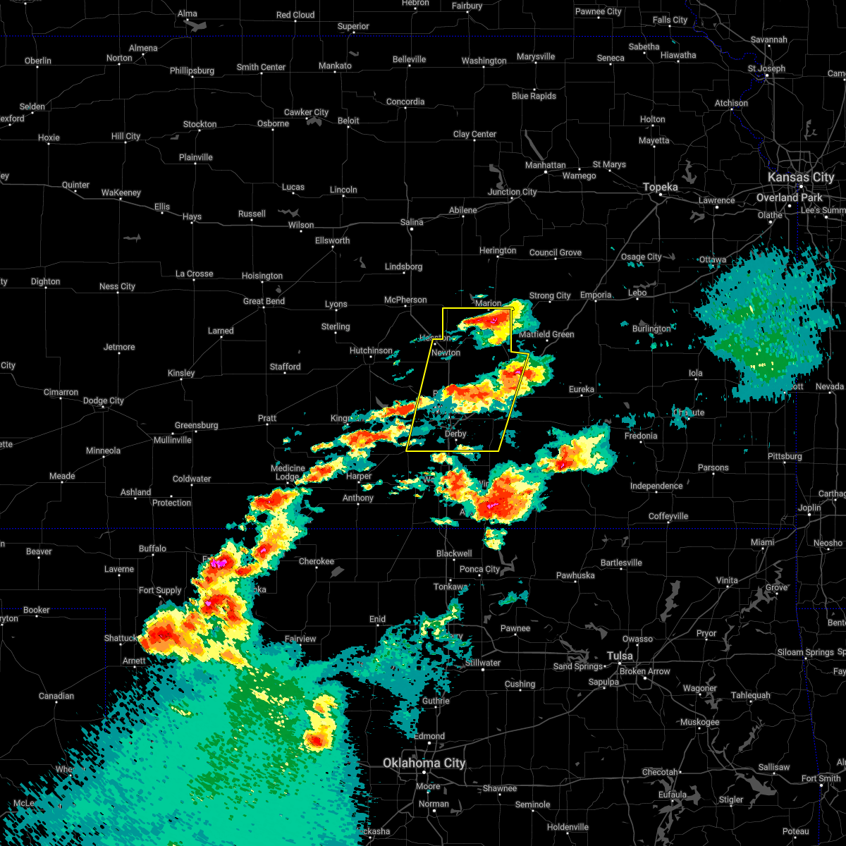 Interactive Hail Maps Hail Map for Wichita, KS