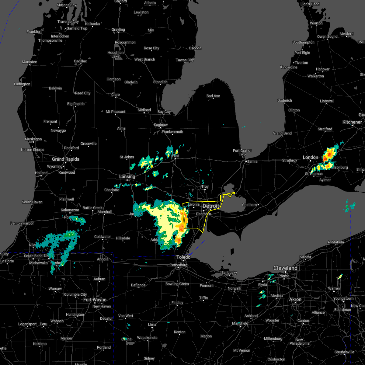 Interactive Hail Maps Hail Map for Livonia, MI