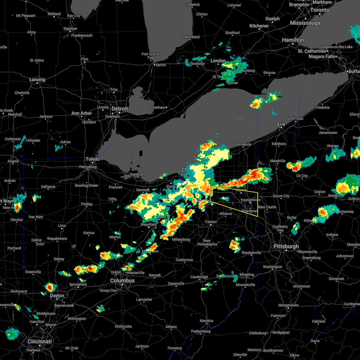 Interactive Hail Maps Hail Map for Youngstown, OH