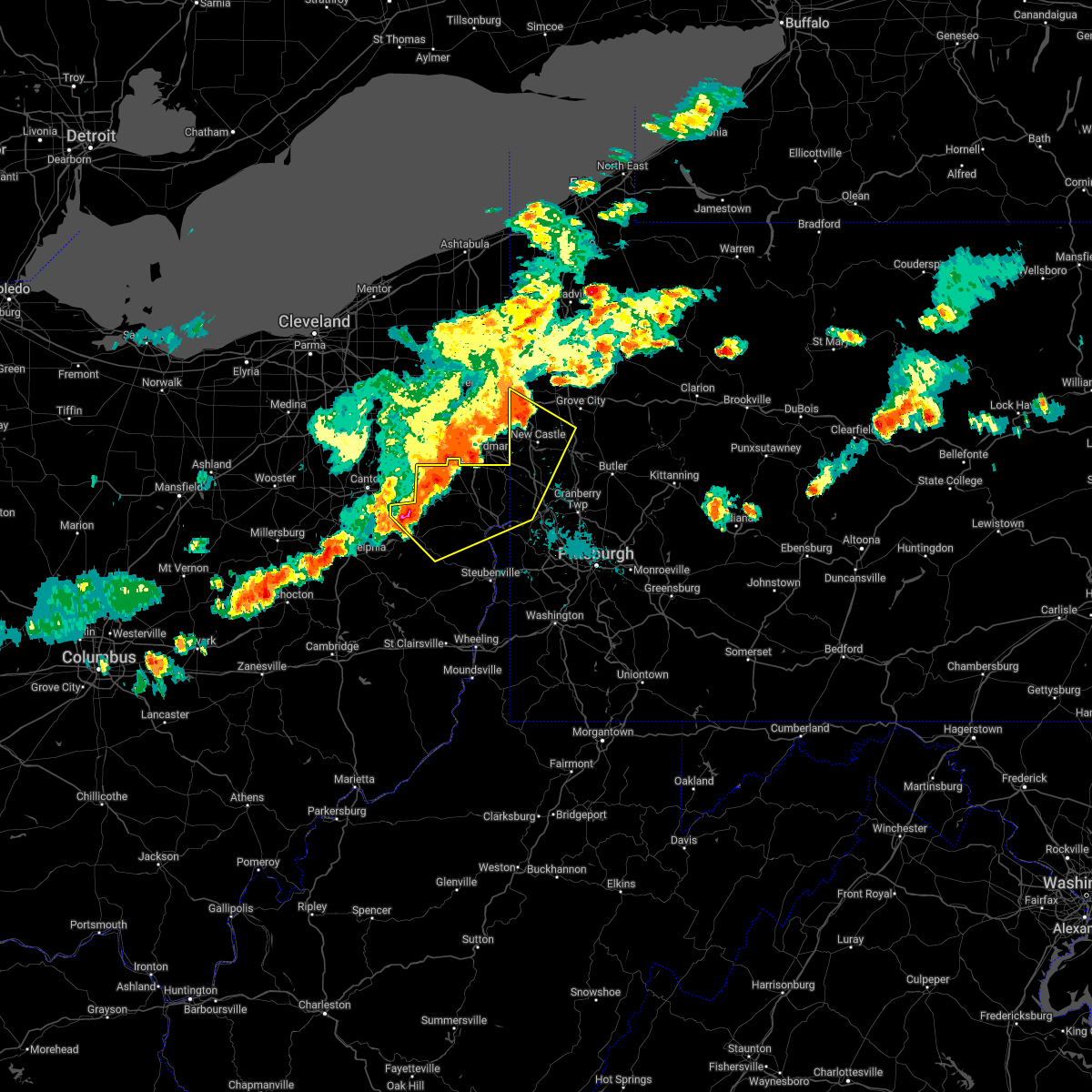Interactive Hail Maps Hail Map for Carrollton, OH