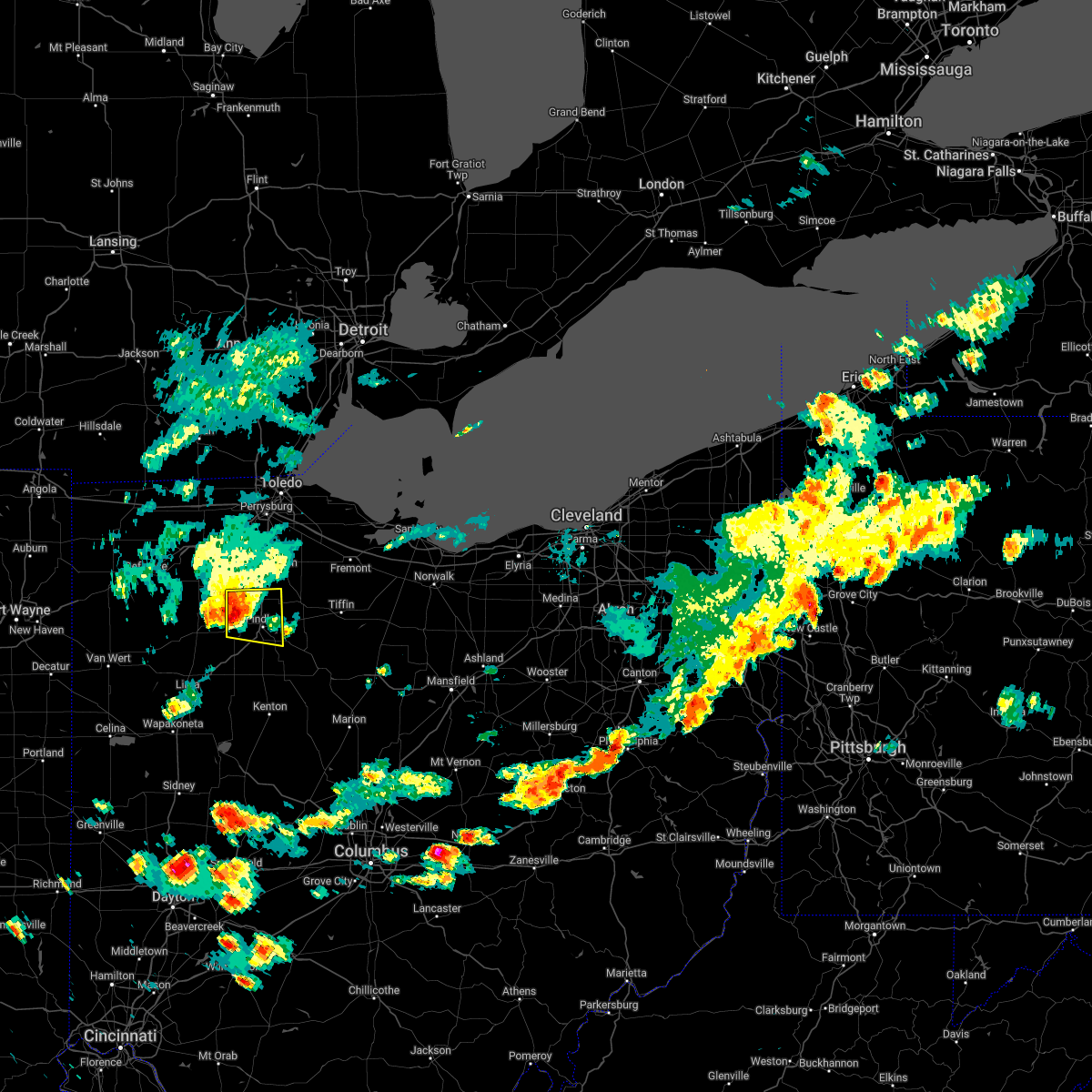 Interactive Hail Maps Hail Map for Findlay, OH
