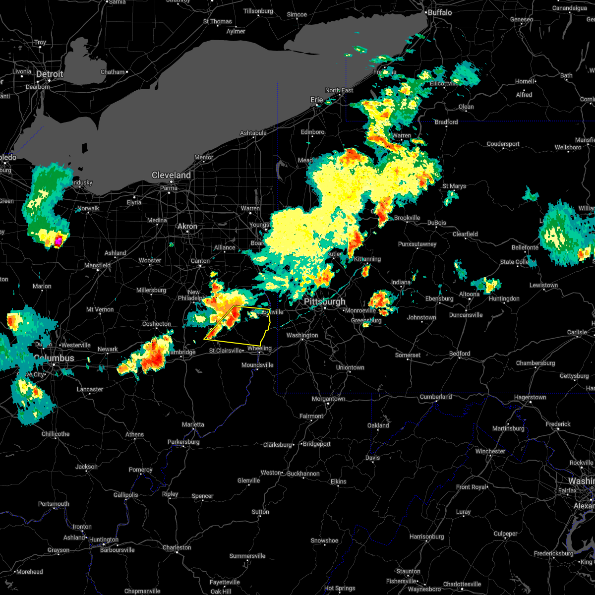 Interactive Hail Maps Hail Map for Harrisville, OH